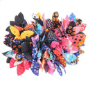 10Pcs Mixed Rabbit Ear Hair Tie Bands Japan Korean Style Ponytail Holder Gift,a