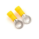 20PCS M6 Ring Insulated Wire Connector Electrical Crimp Terminal 12-10AWG Z