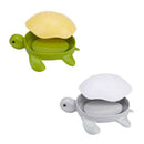 anya Plastic Turtle Shape Soap Soap Dish Draining Soap Holder With Lid Soap