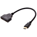1080P HDMI Port Male to 2 Female 1 In2 Out Splitter Cable Adapter Converter