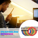5pcs 3Pin XLR Cable Male to Female Foil+Braided Shielded Audio Cable (1.8m) A