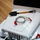 5X(1: 10 RC Crawler Accessories Metal Trailer Wire Rope Tow Rope with Hook Z3J2)