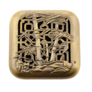 Zen Incense Burner Tibet Hollow Cover Censer Sandalwood Cone Holder - Bamboo