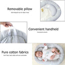 Portable Baby Nest Bed Crib Removable Washable Protect Cushion with Pillow