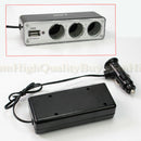 1 pcs For USB Port Way Car Lighter Power Socket Splitter Charger Adapter