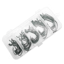51pcs Crank Fishing Hooks High Carbon Steel Fishhooks w/Box Fishing Tackle