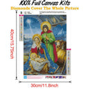 5D DIY Full Drill Diamond Painting Birth of Jesus Cross Stitch Kit (B028)