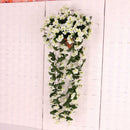 80cm Artificial Violet Silk Flower Garland Hanging Ivy Vine Home Decor White