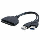 USB 3.0 to Sata 22pin Data Enhanced Power Cable Adapter for 2.5 Inch HDD Ha Q8F2