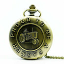 Large quartz pocket watch classical design tractor pocket watch surrounding E5K5