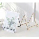 5pcs Iron Geometric Shape Easel Plate Display Stand Plate Bowl Stand Hoder