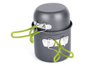 Camping Hiking Picnic Cookware Cook Cooking Pot Bowl Set Aluminum Outdoor Tide