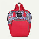 Printing Mommy Travel Backpacks Big Maternity Nappy Top-handle Bags (Red) A