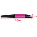 Eyelash eyebrow hair lady make up removal slanted stainless steel tweezer toolJR