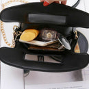 Telephone Shaped Women Retro Cross Body Bag PU Leather Clutch Purse Chain B