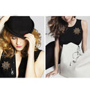 2pcs Star Shaped Rhinestone Beads Beaded Embroidery Patch Sewing Applique