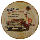 Garage Metal Tin Sign Poster Plaques Race Cars Auto Racing Motel Garage