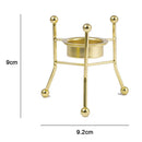 Three-legged Geometric Candlestick Metal Candle Holder Desktop Shelf Decor