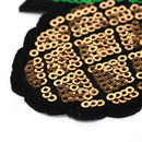 pineapple Sequins Embroidery Iron sew on patch applique DIY clothing 4.6*8cm M&O