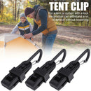 3pcs Tents Wind Rope Awnings Clamp Outdoor Camping Plastic Clip Tent Accessories