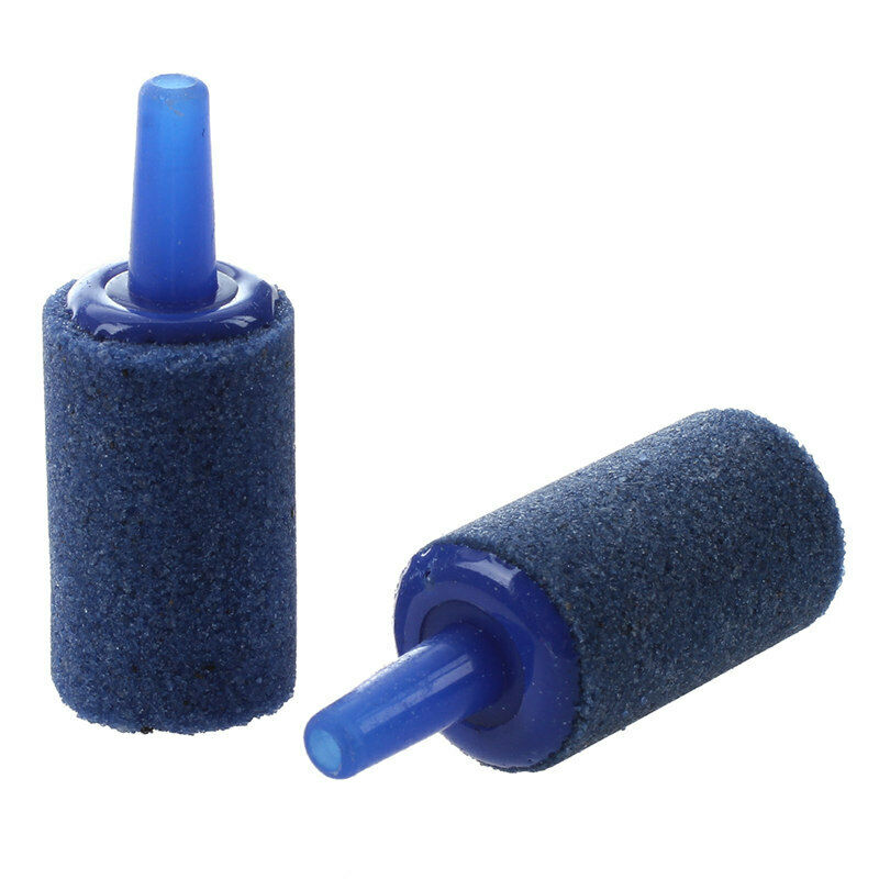 Blue Fish Tank Cylinder Aquarium Bubble Air Stones 15mmx25mm 10 Pcs