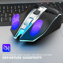 4-in-1 Wireless V3.0+V5.0+2.4GHz+USB Gaming Optical Mouse Wired Rechargeable bs