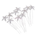 10 Pieces Glitter Crystal Headpiece U-shaped Bridal Lady Party Hair Jewelry
