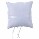 Beautiful 15x15cm White Wedding Lace Ring Pillow Flower Shape With Flash Di K1V4