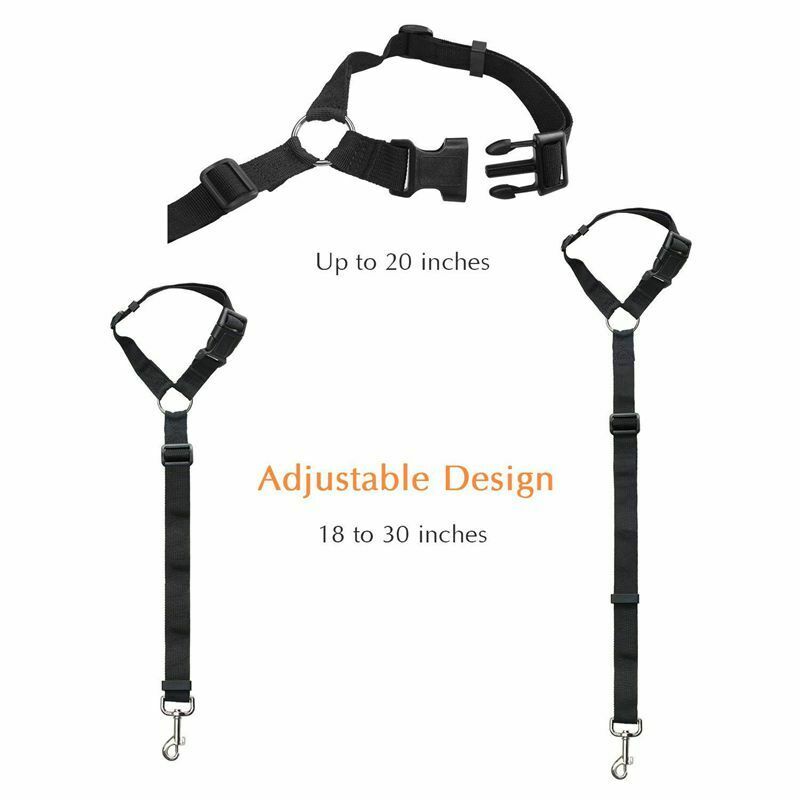 2 Pack Dog Seat Belt, Adjustable Dog Safety Vehicle Seatbelt Fit All Car He R2V2