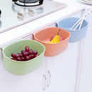 Plastic Kitchen Waste Bin Cabinet Door Hanging Large Trash Can Storage Box