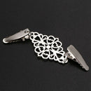 5X(Women Cardigan Sweater Blouse Pin Shawl Brooch Flower Clips Shirt Colla E8R3)