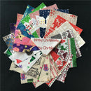20pcs 4 Inch Mixed Christmas Medley Quilting Cotton Fabric Squares Patchwork