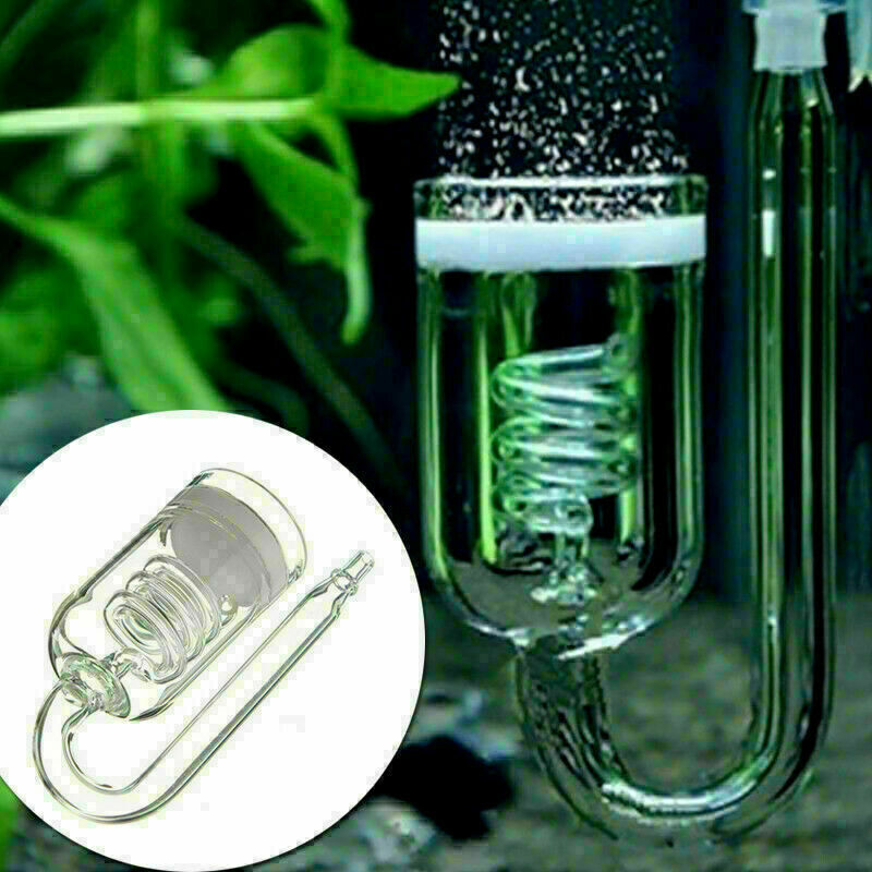 Aquarium Fish Tank Glass CO2 Diffuser Plants Solenoid Regulator Moss Atomiz X7G1