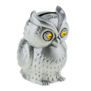Brown Owl Shaped Metal Piggy Bank Cash Money Box Money Saving Box Home