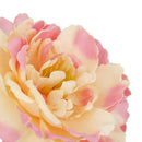 6Pcs Silk Peony Flower Heads for Wedding Hair Clip Corsage DIY Beige Pink
