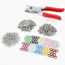 50pcs of 9.5mm Hollow Five-Prong Buckle +  Stainless Steel Pressure pliers IKN