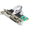 2Port RS-232 Serial Port +1 DB25 Printer Parallel Port Pci-E Pci Card