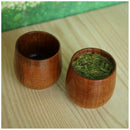 Primitive Handmade Natural Wood Wooden Cup Breakfast Beer Milk Tea Mug R6M3