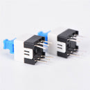 20pcs 7*7mm PCB 6 Pin Push Tactile Power Micro Switch Self Lock On/Off 2018 M&E