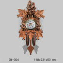 Creative Wooden Handcrafted Cuckoo Clock Carved Battery-operated Clock N