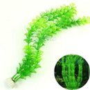 13" Cute Green Artificial Plastic Plant Grass Fish Tank Aquarium Ornament Decor