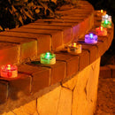 LED Solar Garden Light Waterproof Deck Lights, Dark Sensing Landscape Lights