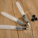 Water Soft Brush Pen Paint For Watercolor Reusable 3Size Beginners Calligra B6Y9