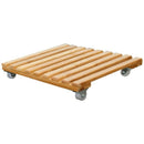 Plant Flower Pot Removable Tray Base Roller Moving Tray with Wheel Flower P
