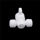 2PCS 1/4" - 1/4" OD Tube PE Pipe Fitting Hose Straight Backwash Ball Valve JBTE