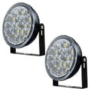 2X 12V 18LED Round Car Fog Lamp Driving DRL Daytime Running Bright White Ligh-BX