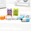 1x Novelty Cute Rolling Eraser Cartoon Roller Erasers Children School Stationery