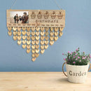 Wooden Calendar Pendants Photo Frame Home Hanging Ornaments Bedroom Decor SN9F