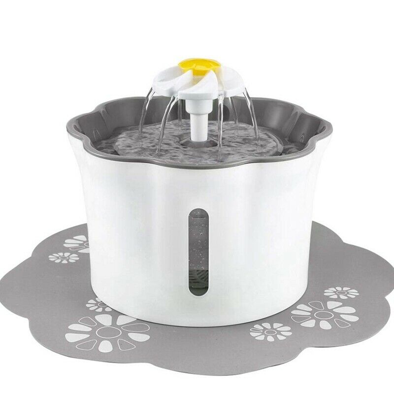 Cat Water Fountain, 2.6L/88Oz Dog Water Fountain, Flower Drinking Water Fou
