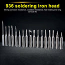 17pcs Rework Soldering Iron Tip Repair 900M Series Durable DIY For 936 Station
